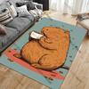 Cartoon Otter Carpet Non Slip Floor Mat for Living Room Kitchen Entrance Door Balcony Washable Rug Home Decor  Play Mats Home