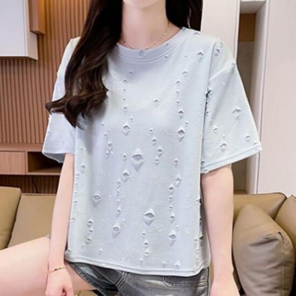 Navava Women VinTage DeTail PoinT ShorT Sleeve T shirT nT2441