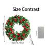 Christmas Red Fruit Decoration Wreath Simulation Berry Decoration Christmas Vine Circle Window Layout Wall Hanging Wreath