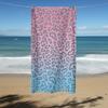 Pink Leopard Print Ultra Soft Microfiber Towel, Super Absorbent for Travel Camping Summer