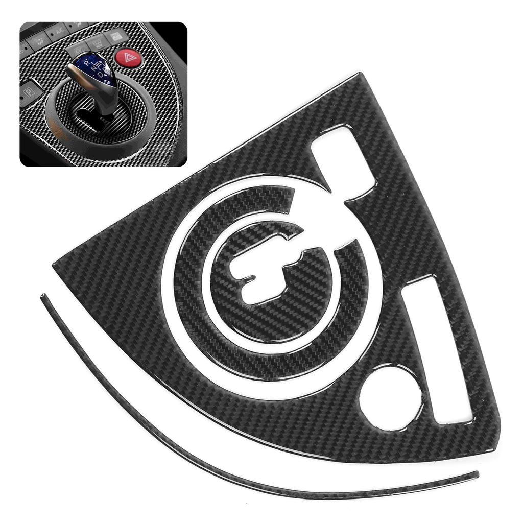 4Pcs Interior Gear Shift Panel Cover Carbon Fiber Trim Decor Fit for Prius 2012‑2015 LHD