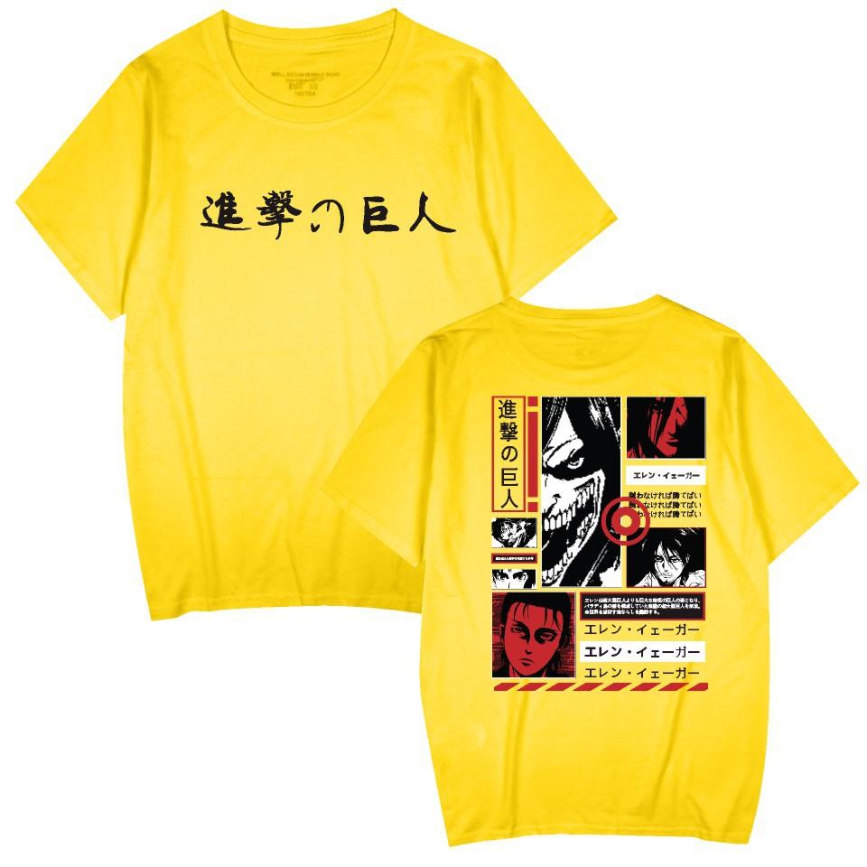 Casual Japanese Anime Attack On Titan Patterned Printed Men's T-shirt, Pure Cotton Street Harajuku Summer Fashion T-shirt for Me