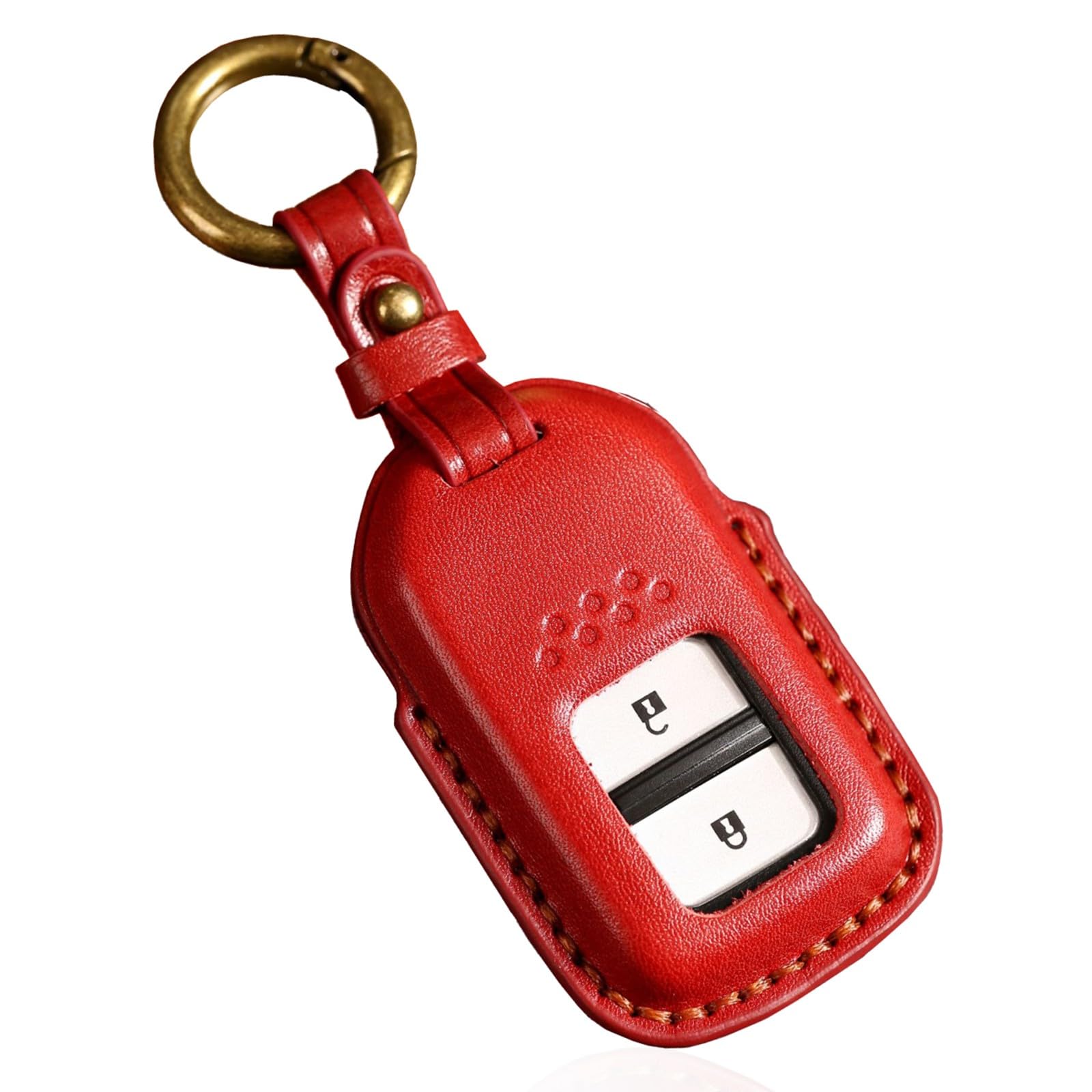 

Honda Key Genuine Leather Key Odyssey Red [Krovat] Case, Vezel, Freed, WR-V, Cover, Fit, Stepwgn, Civic, Compatible,
