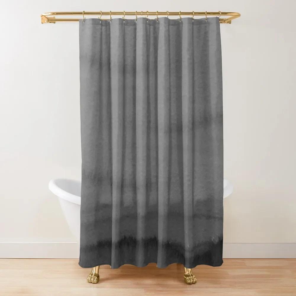 Sage Green Watercolor Ombre Shower Curtain Bathroom Fabric Polyester Waterproof Modern Shower Curtains Bath Decor with 12 Hooks