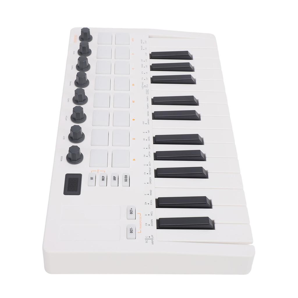 MIDI Keyboard Controller BT Wireless 25 Key Keyboard Controller for Practice Performance