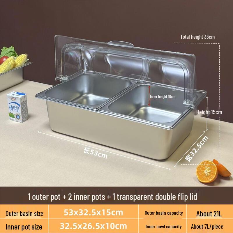 Zhebu Stainless Steel Divided Display Box with Flip Lid