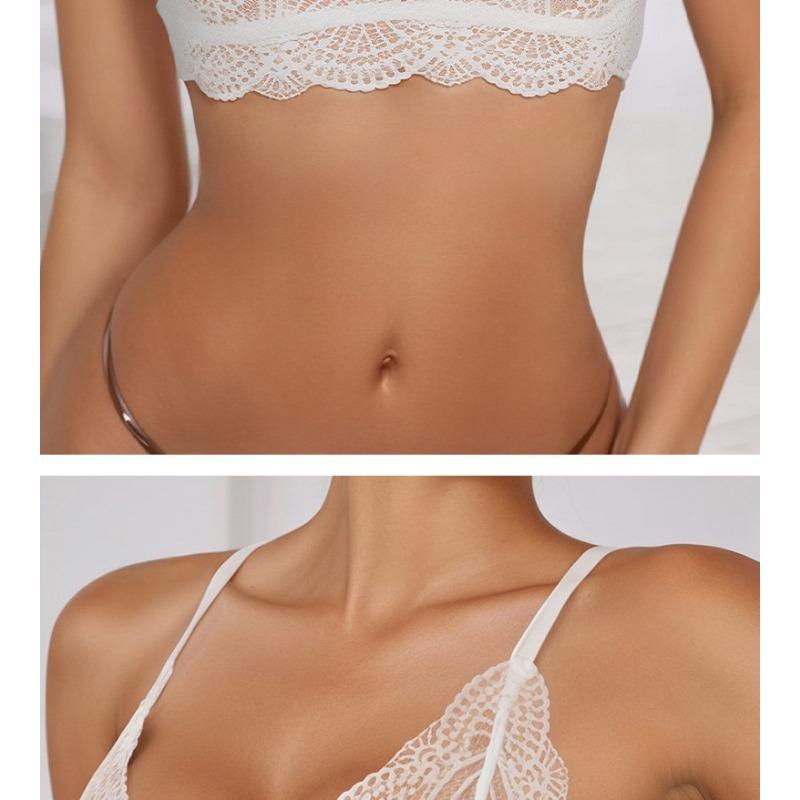 Women S Sexy Lace Wireless Thin Breathable Triangle Cup Bra