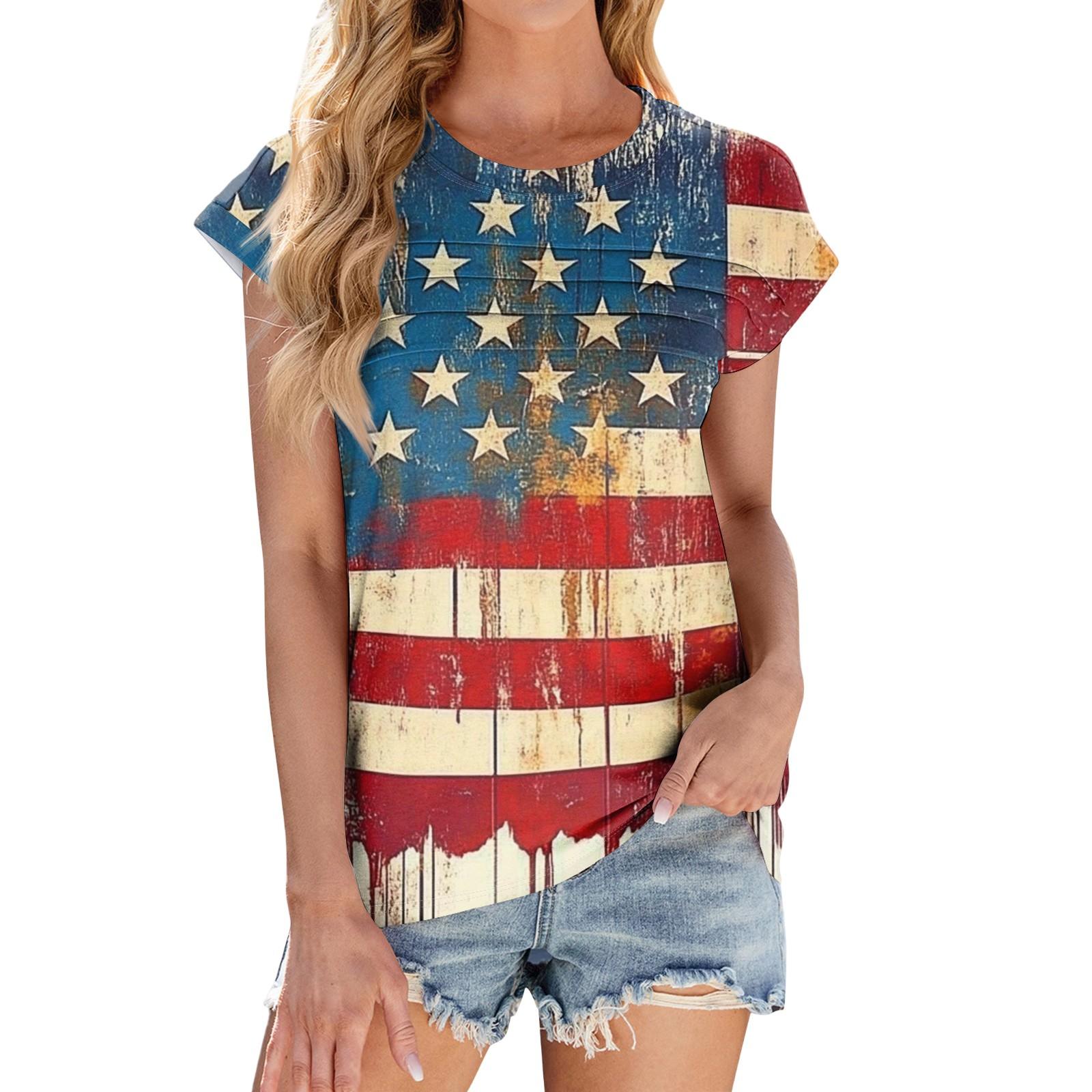 

Женская модная повседневная футболка с коротким рукавом и круглым вырезом, базовая фактурная футболка с рукавами-крылышками M