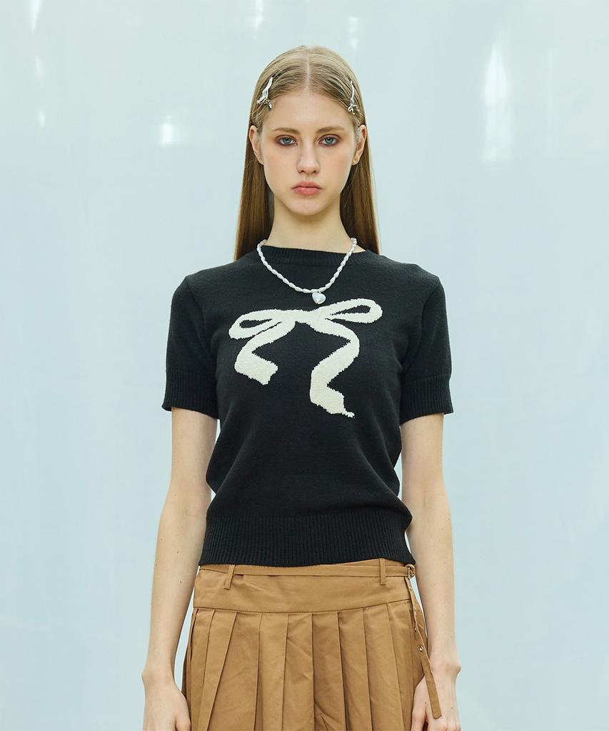 LARTIGENT L9 Ribbon Mix Half Knit(Black)