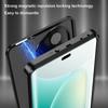 Elastic Snap Magnetic Metal Bumper Frame Case for Honor 300 / 300 Ultra / 300 Pro Clear Frosted PC Lens Protector Back Cover