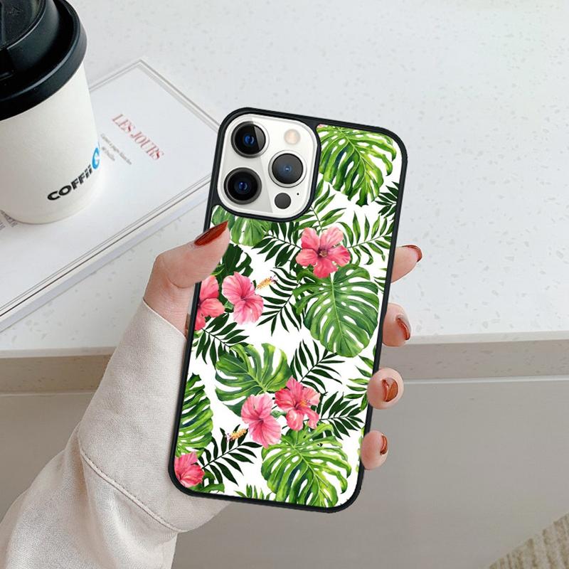 Green Monstera Leaf Phone Case For iPhone 17 Air 16 pro max 15 14 plus 12 13 Shell Cover coque