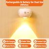 Led Motion Sensor Wall Lamp Touch 360 Rotatable USB Recharge Wireless Portable Night Light For Bedroom Reading Lamp