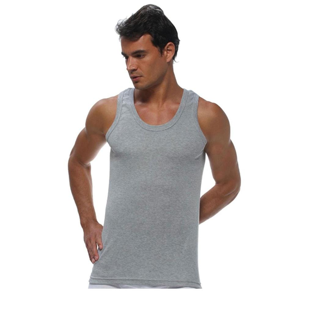 Silver Unterwäsche Herren-Unterhemd mit Trägern aus gerippter Baumwolle, 6er-Pack 41375