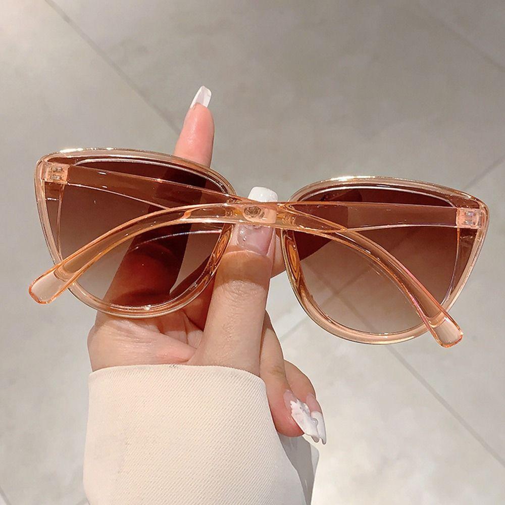 Casual Vintage Cat Eye Sunglasses Coated UV400 Sun Glasses Trendy Gradient Lens Protective Eyewear for Women & Men