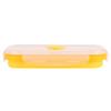 500ml Silicone Collapsible Portable Lunchbox Bowl Folding Food Storage Container Yellow