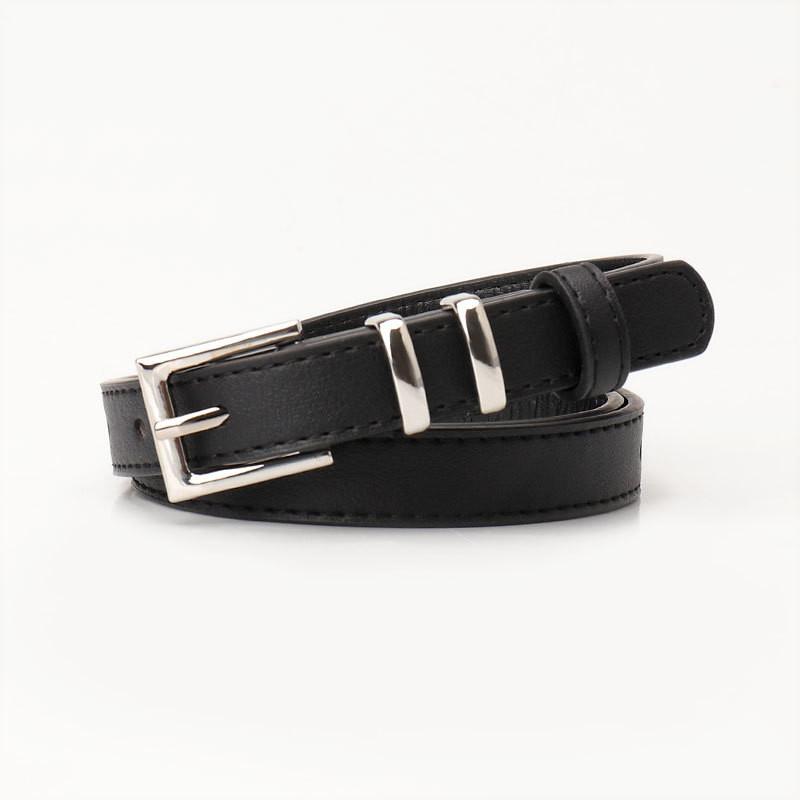 Fashion Womens Leather Belt With Pin Buckle For Casual And Office Wear