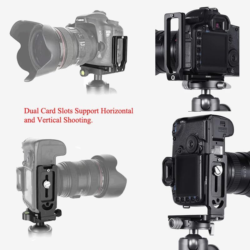 DSLR Kamera L-förmige Halterung, Arca-Swiss Vertikaler Horizontaler Wechsel Schnellwechselplatte für Canon Nikon Sony DJI Osmo