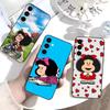 Cartoon M-Mafalda Cute  Phone Case For Samsung Galaxy A73,A72,A71,A70,A53,A52,A51,Soft Silicone Black Cover