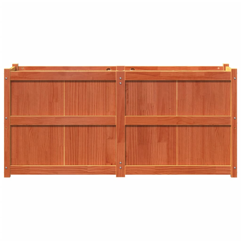 Plant Box Wax Brown 150x50x70 Cm Solid Pine Wood