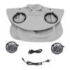 Sun Hat with Double Fans USB Charging Cooling Fan Wide Brim Adjustable Men Sunshade Hat for Fishing