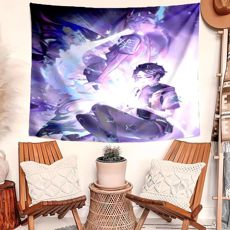 VALORANT Tapestry, Wall Hanging Tapestry, Pattern Tapestry for Dorm Bedroom Living Room Wall Art Photography Backdrop