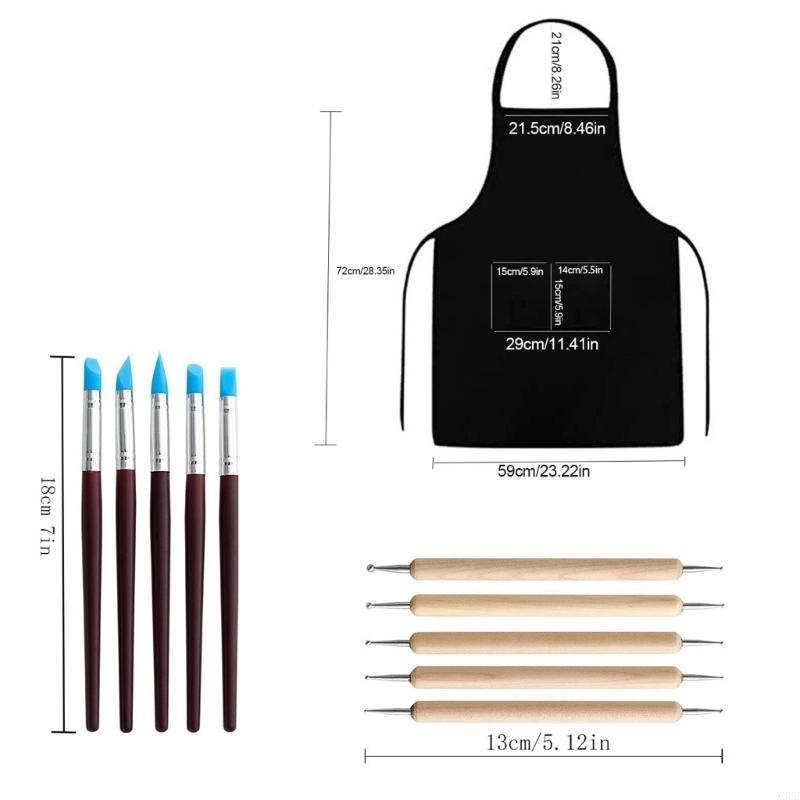 47pcs/set Pottery Clay Sculpting Tools Ceramic Clay Carving Tool for Art Craft Professional Modeling Supplies X3UC