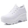 Women's Low-Top Slip-On Casual Platform Striped Sneakers