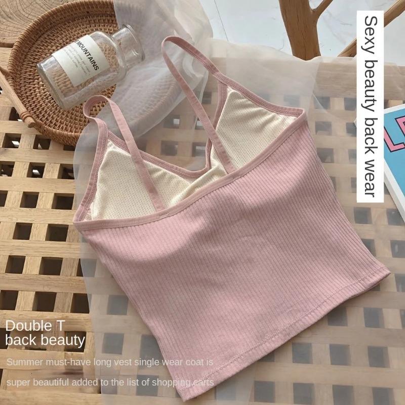 Summer Women Knitted Tank Top Sleeveless Strap Vest Sexy Female Knitting Solid Crop Top