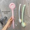 Long-Handled Shower Brush for Young Students, Soft Bristles, Girly Style, Ideal for Body and Back Scrubbing