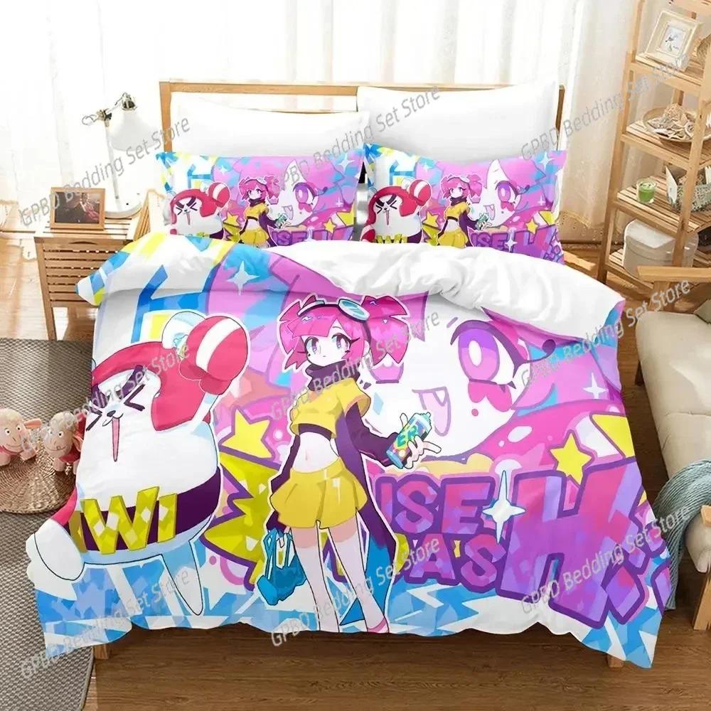 New 3D Print Anime Muse Dash Game Bedding Set Single Twin Double Queen King Cal King Size Bed Linen Set