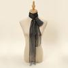 Thin Long Tassel Scarf Vintage Thin Scarf Decoration Neckerchief Trendy Neckwear Scarf