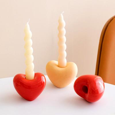 1Pc Propose Aromatherapy Seat Wedding Valentine's Day Candlestick Cup Entrance Decorations Love Candle Holder Home Furnishing