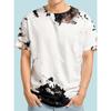 Herren Mode 3D Gedrucktes Herren T-Shirt Rundhals Kurzarm Trendige Streetwear