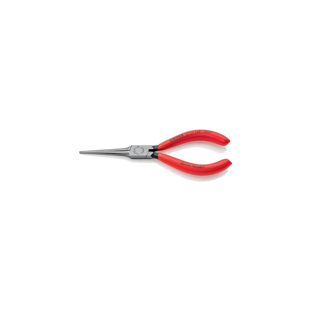 KNIPEX Needle Nose Flat Plastic Coated Pliers, End, Handle, 3111-160