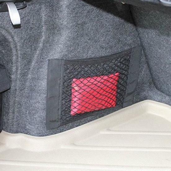 Car Auto Back Rear Trunk Seat Elastic String Net Mesh Storage Bag Pocket Cage