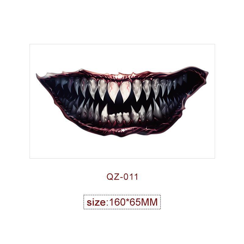 

Наклейки-татуировки с изображением большого рта на Хэллоуин для вечеринки-маскарада 150x210 mm