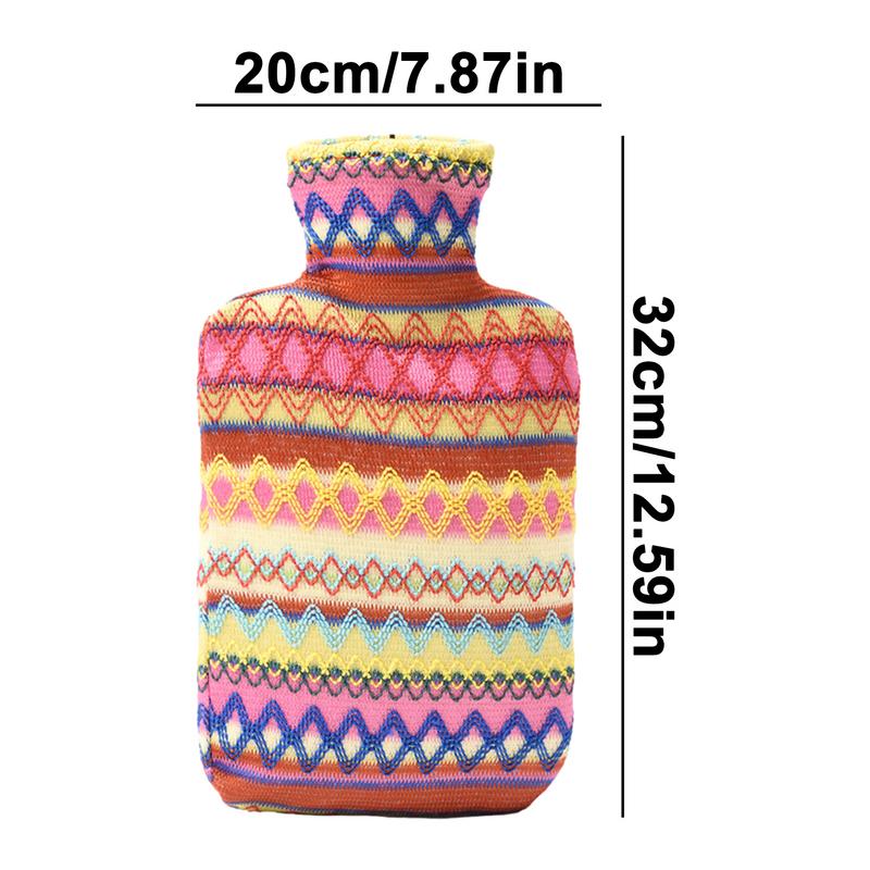 Hot Water Bottle with Soft Cover for Shoulder Back Legs Waist Cold Use 2L Neck Water Bag Winter Warm Bed Gift For Women