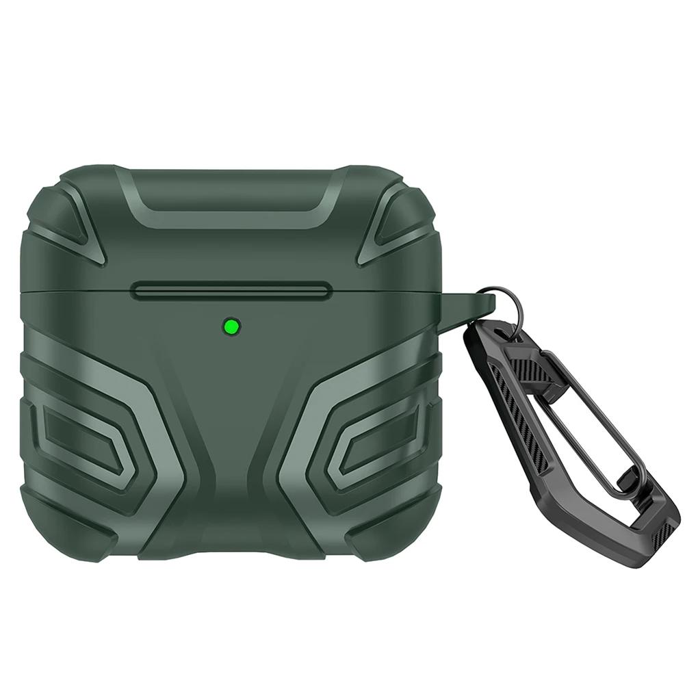 TPU Case for AirPods 4 2025 Protective Cover with Carabiner Anti-Drop Shockproof and Dustproof Design