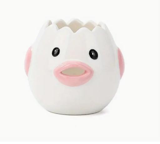 Cartoon Egg Separator Mini Egg White and Yolk Separator Practical and Simple Ceramic Egg Separator Suitable KitchenTools