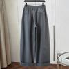 Women's Loose Fit Drawstring Wide-Leg Pants