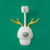 Bathroom Organizer Box Elk Modeling Hair Dryer Holder Wall Dryer Cradle Straightener Stand Toilet Blower Holder Shelf