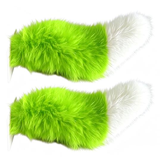 Electric Wagging Tail for Car USB Rechargeable Fox Tail Decoration with Remote Control
