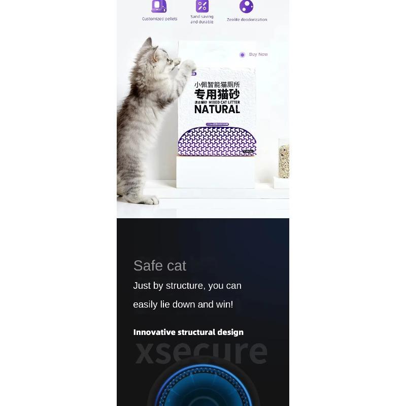 Intelligent MAX Electric Cat Litter Box - Deodorization, Automatic Waste Removal, Suitable for Large Cats