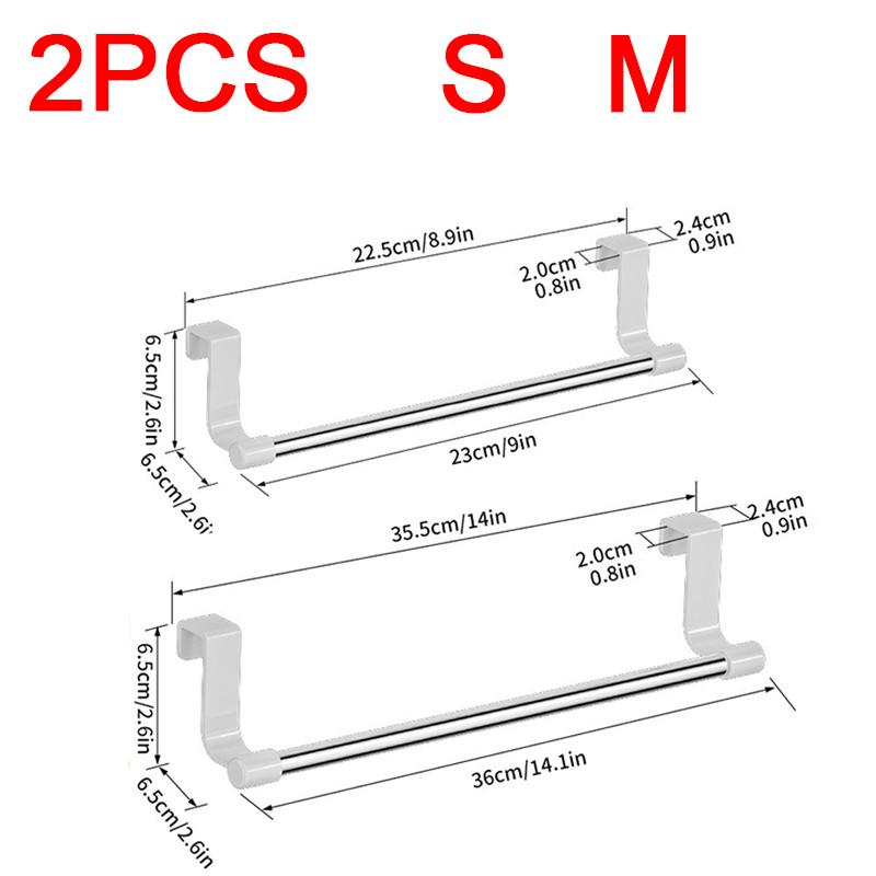 Stainless Steel Towel Rack Kitchen Towel Holder Sink Accessories Bathroom Towel Holder Under Sink Organizer SNJ004