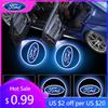 Autoaufkleber 2 Stück LED Auto Türleuchte Projektorlicht Willkommenslogo Laser Automobil Geister Schatten Für Ford Kuga Fiesta EcoSport MK M