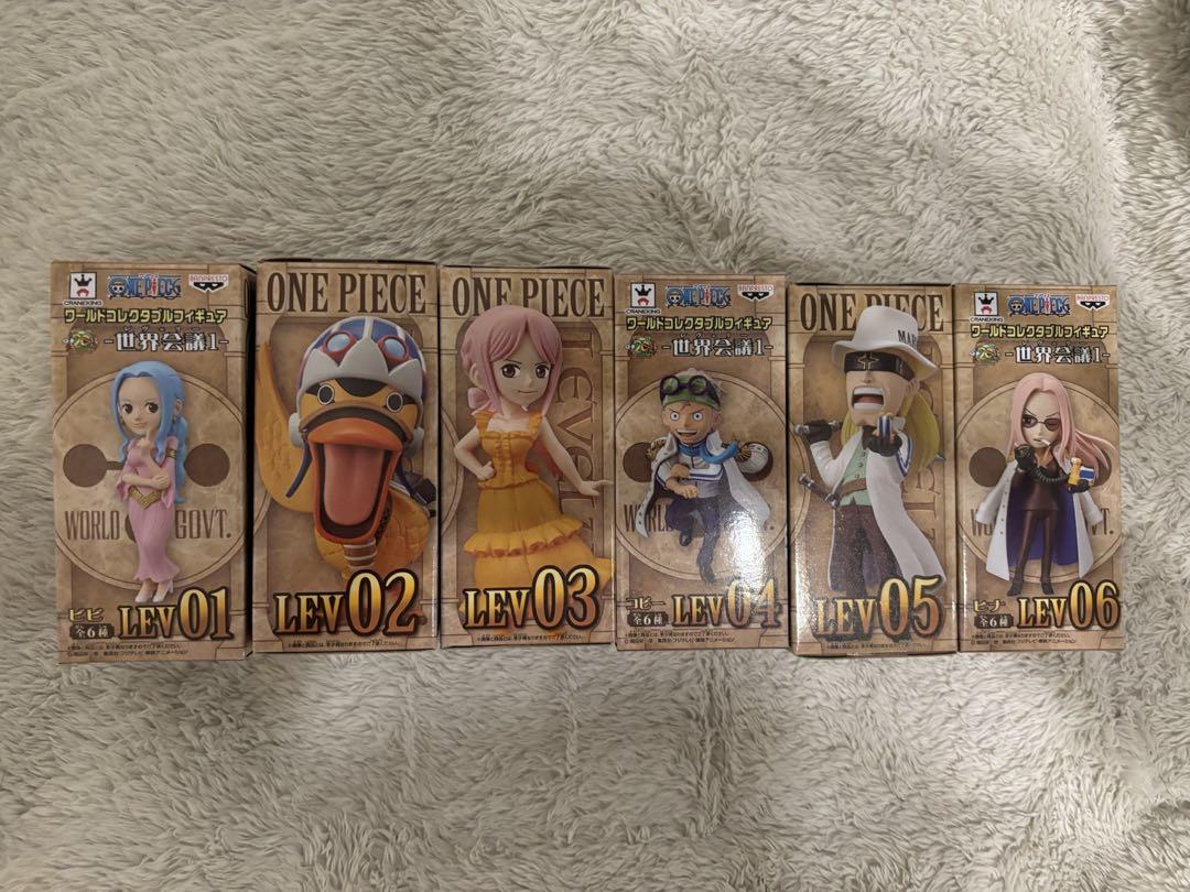 

[USED] One Piece Figures, 6 Types, World Conference 1, World Collectable, WACOLE