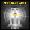 AUXITO H4 LED 9003 Headlight Bulbs 6000K Hi/Lo Beam White Error Canbus Free 2Pcs
