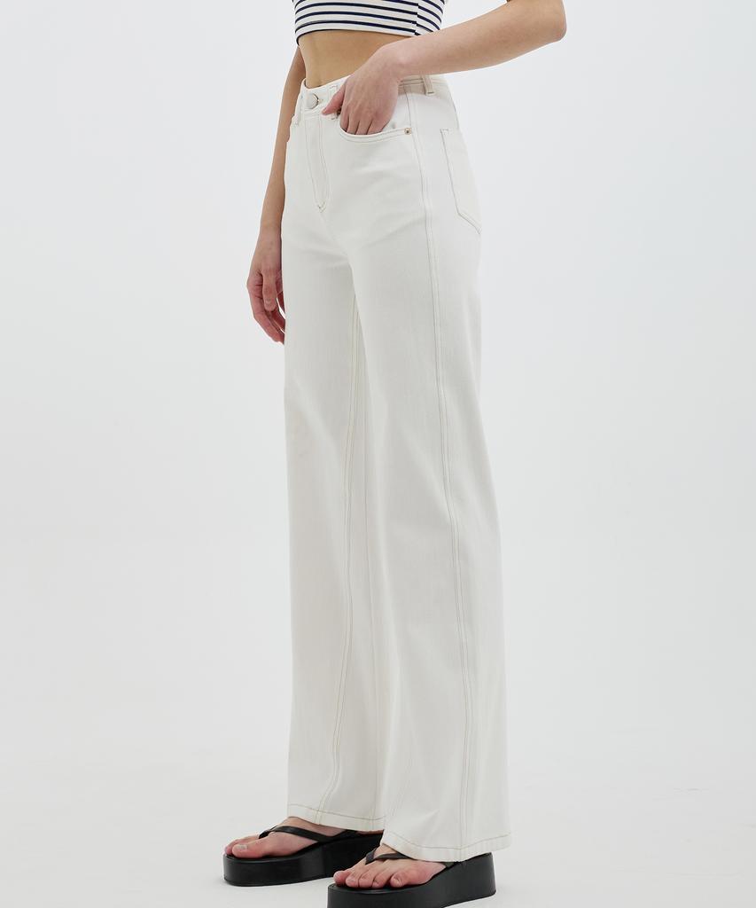 Lam Rd002 White Bootcut Pants