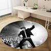 Udo Lindenberg Rond Vloerkleed - Decoratief Kantoorkleed Voor Woonkamer Slaapkamer Deurmat Vloerkleed Computerstoel Gebiedskleed