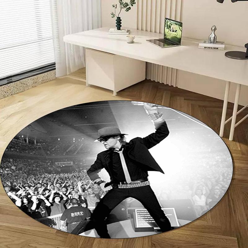 Udo Lindenberg Rond Vloerkleed - Decoratief Kantoorkleed Voor Woonkamer Slaapkamer Deurmat Vloerkleed Computerstoel Gebiedskleed